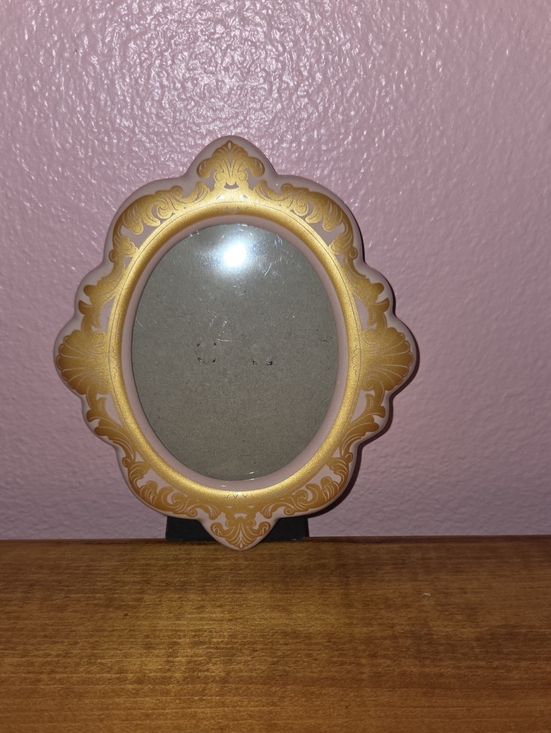 Other - Ornate Gold Oval Table Mirror - Home Accents